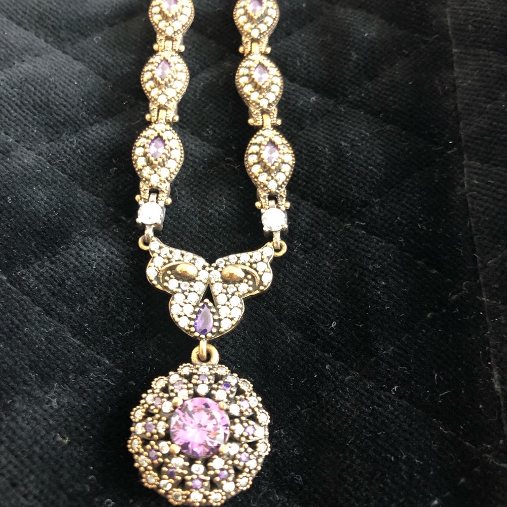 Turkish amethyst topaz necklace
